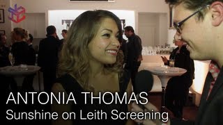 Antonia Thomas Kevin Guthrie amp George MacKay talk quotSunshine on Leithquot at Tiff 13 [upl. by Stanwinn717]