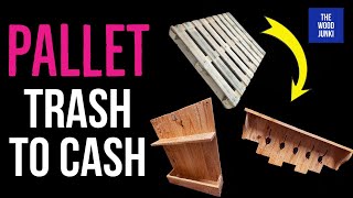 Quick amp Easy Pallet Wood Project For Beginners [upl. by Artima]