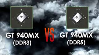 GT 940MX DDR3 vs GT 940MX DDR5  Memory Comparison [upl. by Hen]