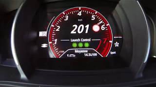 0237 New Mégane RS EDC 2018  Acceleration top speed [upl. by Chernow]