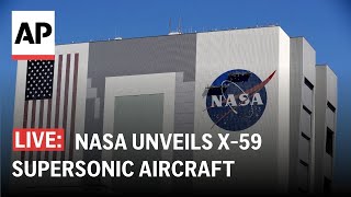 LIVE NASA unveils X59 supersonic aircraft [upl. by Tarfe227]