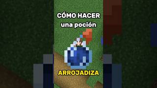 Cómo hacer una poción ARROJADIZA  Minecraft shorts [upl. by Sindee692]