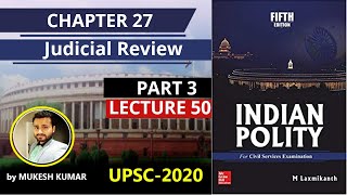 Chapter 27  Judicial Review  Polity Laxmikanth [upl. by Relyuhcs]