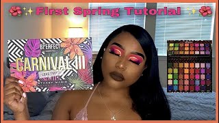 Bperfect Carnival III Love Tahiti x Stacy Marie Palette  Spring Tutorial  GlammQueenn [upl. by Alexina734]