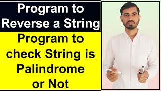 Program to Reverse a String  Program to Check String is Palindrome or not in Java by Deepak [upl. by Roobbie]