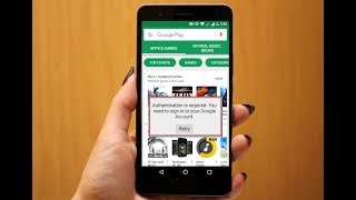 How to Fix Google Play store Authentication is Required Error [upl. by Butta692]