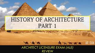 ALE REVIEW HISTORY OF ARCHITECTURE PART 1 [upl. by Assilam]