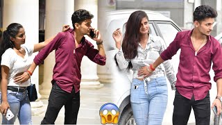 Touching Strangers Waist😱 Prank  Harshit PrankTv [upl. by Eldnik283]