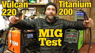 Titanium Vulcan welder MIG Test [upl. by Ribaudo]