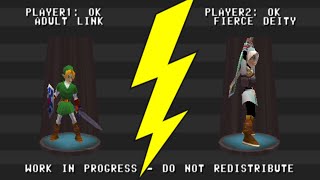 EXCLUSIVE DEMO Zelda OoT Splitscreen PVP [upl. by Alaj]