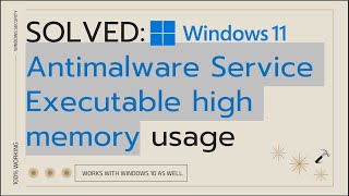 How to Fix Windows 10 Antimalware Service Executable High CPU Usage [upl. by Shifra]