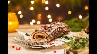 La recette ultra simple de Cyril Lignac pour une bûche de Noël à couper le souffle [upl. by Rotceh]