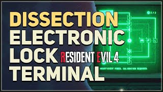 Dissection Electronic Lock Terminal Puzzle Resident Evil 4 Remake [upl. by Ahsiloc259]