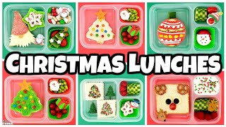 6 FUN amp FESTIVE Sandwiches For Christmas 🎄 Bunches Of Lunches [upl. by Catarina]