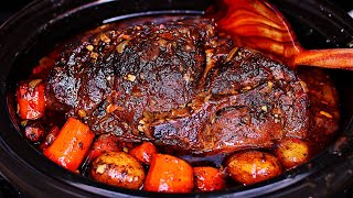 Slow Cooker Sunday Pork Roast Recipe  How to make pork pot roast [upl. by Colp750]