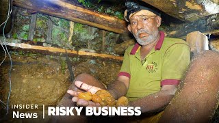 Inside Sri Lanka’s Deadly Underground Mines Filled With Rare Jewels  Risky Business  Insider [upl. by Neih]