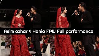 Asim azhar and Hania full performance on FPW 2019 [upl. by Mohammad]