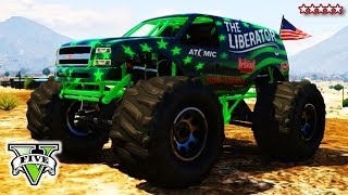 GTA 5 LIBERATING Mount Chiliad  Epic GTA Online Monster Truck Climb  Grand Theft Auto V [upl. by Hanas743]