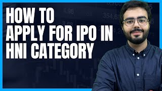 hni category ipo apply online  hni category ipo  hni category me apply kaise kare HNI Category IPO [upl. by Choong]