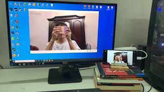 How to use Phone as a webcam via USB  iVCam Setup Tutorial [upl. by Rame]