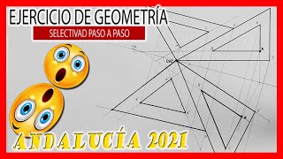 B2 Homología afín 😱 dibujo técnico selectividad Andalucía 2021 😱 Afinidad PAU [upl. by Eedyah]