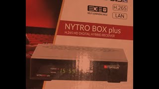 UNBOXING SETTAGGIO E PROVA DDT OPTICUM NYTRO BOX H265 [upl. by Atiuqel238]