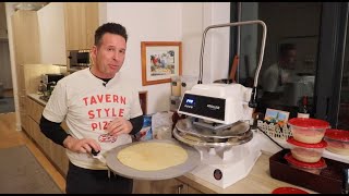 Making Tavern Style Pizza in a Proluxe Dough Press [upl. by Aicatsan540]