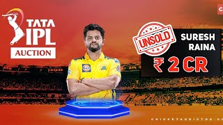 IPL MEGA AUCTION 2022 ABOUT SURESH RAINA [upl. by Araec]