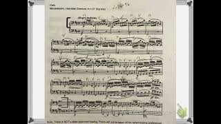 Cello state excerpt Mendelssohn Hebrides Overture [upl. by Repsihw]