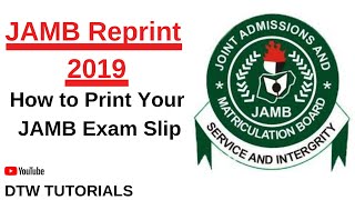 JAMB Reprint  How to Print Your JAMB Exam Slip [upl. by Etnor394]