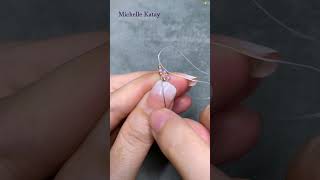 1 minute how to make beaded ring easy diy ring [upl. by Aliuqat]