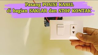 Cara pasang Saklar dan Stop Kontak teknisijamet [upl. by Nnoryt]