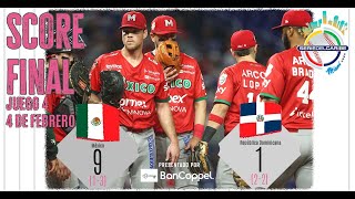 SERIE DEL CARIBE🦜🌊🌴 México vs República Dominicana 4 de febrero de 2024 [upl. by Wolbrom]