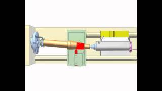 Tapered turning by offsetting of the tailstock [upl. by Idoj]