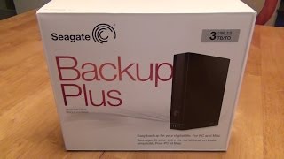 Seagate Backup Plus 3TB External Hard Drive STCA3000101 Review [upl. by Pacian]