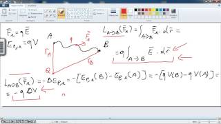 Videolezione fisica 2 parte 12potenziale elettrico parte 2 [upl. by Rickie535]