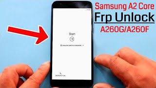 Samsung A2 Core Frp UnlockBypass Google Account Lock 2019 [upl. by August]