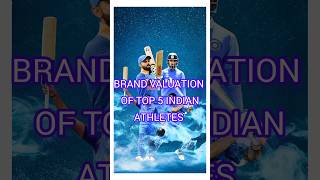 Brand valuation of top 5 Indian athletes shortvideo youtubeshorts indiancricketteam [upl. by Jeramie125]