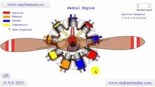 How a Radial Engine Works [upl. by Shanney401]