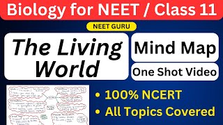 New The Living World One shot mind map for Class 11 NEET Class 11 biology chapter 1 notes neet [upl. by Sami]