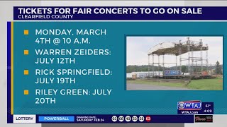 Clearfield County Fair announces music acts for 2024 [upl. by Lecirg763]