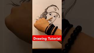 How to Draw a Girl StepbyStep Tutorial for Beginners Part149 drawing art sketch [upl. by Ahsiuq]