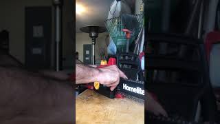 Homelite electric chainsaw blade install [upl. by Benjamin]