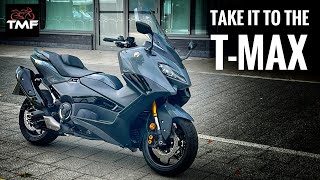 The Ultimate Yamaha T Max Tech Max Review The best scooter in town  First Ride [upl. by Woll]