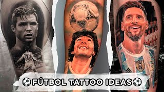 Ideas para Tatuajes de FÚTBOL ⚽️ [upl. by Hetty]