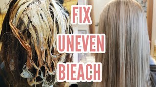 How to fix uneven bleached hair at home Star Hair ColourExpert [upl. by Danita]