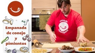 Receta de empanada de conejo y pimientos [upl. by Crescin]