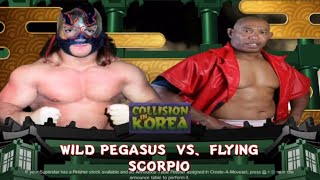 NJPWWCW Collision in Korea 1995 Day 2 Match 4 Wild Pegasus vs Flying Scorpio [upl. by Ahsenek341]