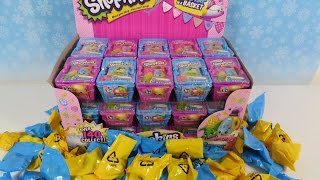 Shopkins Season 1 amp 2 Full Box 30 Blind Mystery Baskets Opening Unboxing Toy Review [upl. by Nnitsuj]