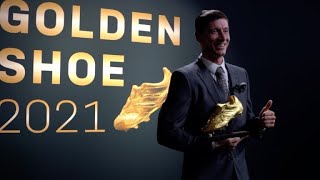 Lewandowski erhält Goldenen Schuh Familie eine quotgroße Stützequot  SID [upl. by Adalbert914]